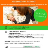 Curso Integración Sensorial y las Características Nucleares del Autismo – Vitoria Gasteiz, Abril 2022